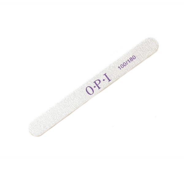 Пилка тонкая (деревянная основа) OPI прямая 100180 грит 50штуп