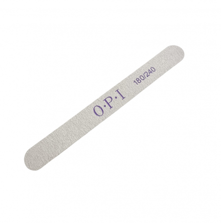 Пилка тонкая (деревянная основа) OPI прямая 180/240 грит 50шт/уп
