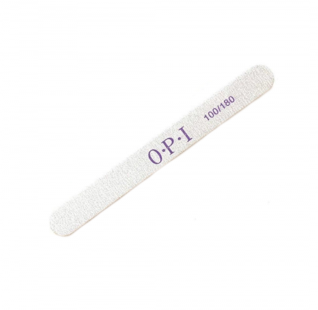 Пилка тонкая (деревянная основа) OPI прямая 100/180 грит 50шт/уп